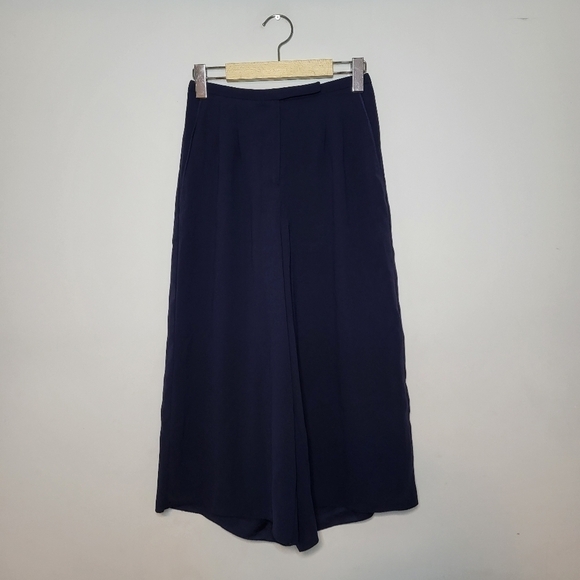 Aritzia Babaton Navy Blue Lazarus Culottes Pants Size 00 - Picture 2 of 10